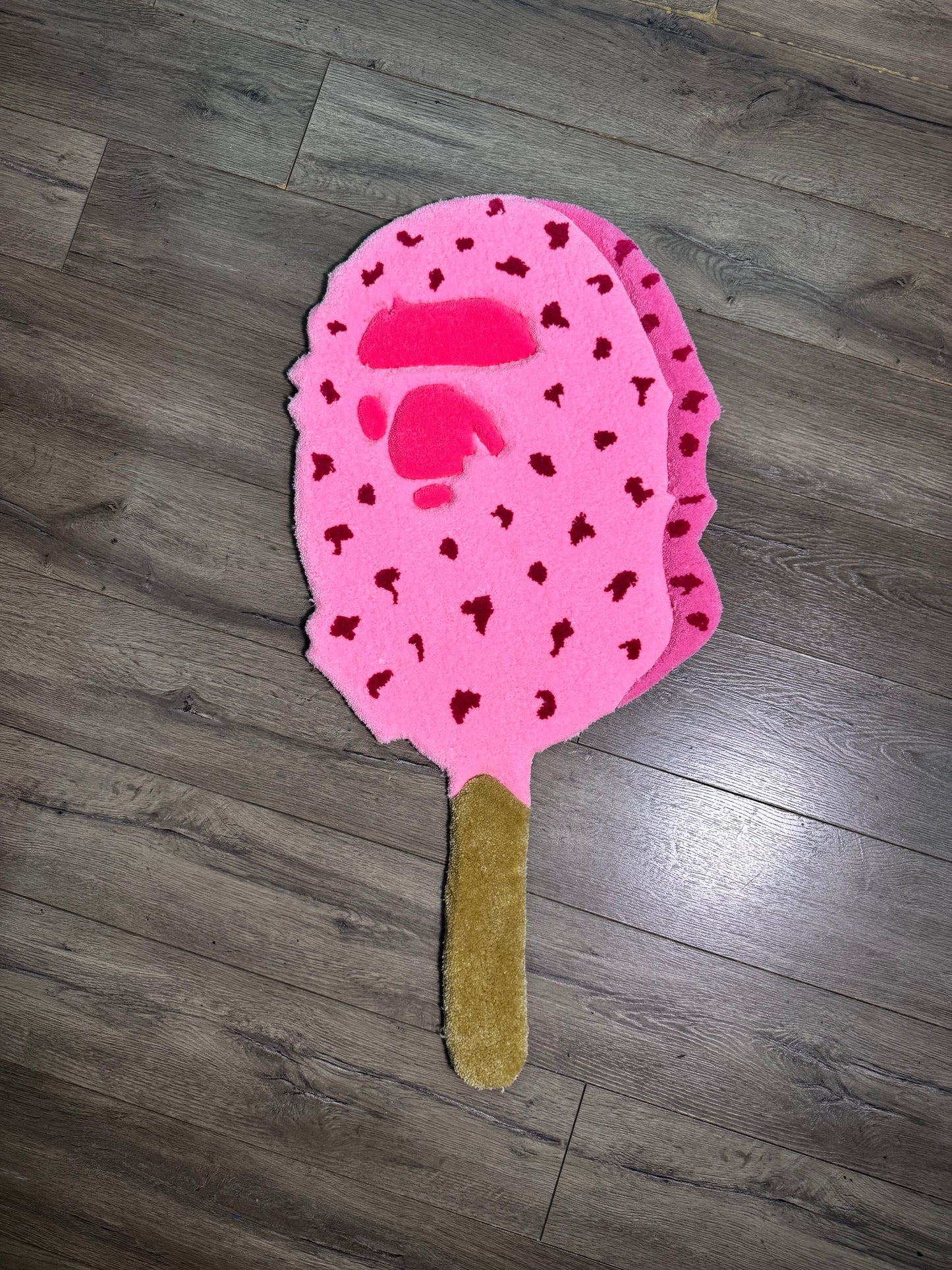 Bape Pink Raspberry Ice Cream Rug
