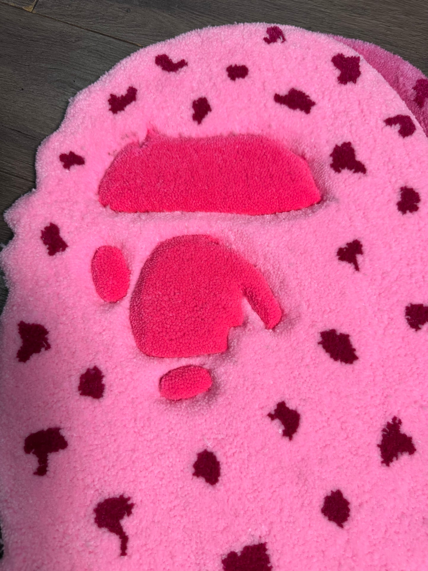 Bape Pink Raspberry Ice Cream Rug