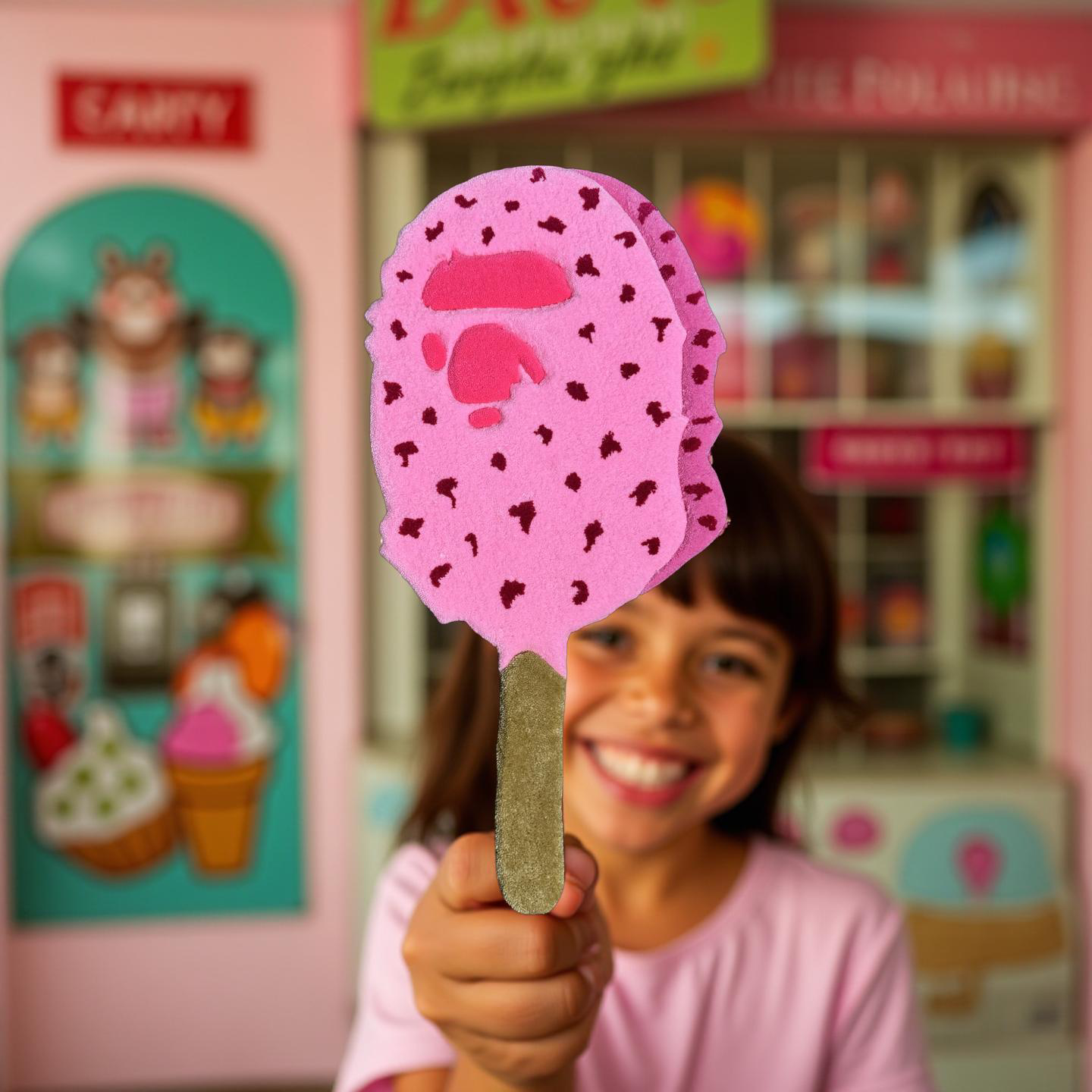 Bape Pink Raspberry Ice Cream Rug